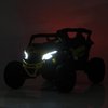 Яскраве світлодіодне підсвічування фар жовтого джипа вночі