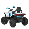 Біло-блакитний квадроцикл Bambi M 6222EBLR-1-4 — вигляд ззаду під кутом
