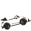 Дитяча машина Bambi M 6111EBLR-1(24V) білого кольору — вигляд ззаду під кутом