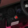 Панель приборов и кнопка старта в розовом джипе M 6296EBLR-8