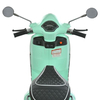 Вигляд зверху на сидіння та кермо м'ятного дитячого скутера Vespa M 6288EL-15