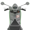 Вид сверху на руль и сиденье детского скутера Vespa M 6288EL-11-5