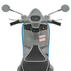 Вид сверху на сиденье и руль детского скутера Vespa M 6288EL-11-4
