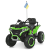 Зеленый детский квадроцикл M 6272EBLR-5(24V) с флагом