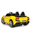 Електромобіль M 6197 жовтий, вигляд ззаду