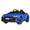Дитячий електромобіль Audi M 4938EBLR-4 синього кольору, вигляд 3/4.