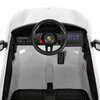 Салон и рулевое колесо детского Porsche Macan M 6314EBLR-1, вид сверху.