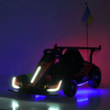 Работа передней светодиодной подсветки корпуса карты в темноте.