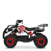 Електроквадроцикл HB-ATV1000AS чорний з червоним принтом, вигляд у профіль