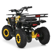 Чорний квадроцикл HB-ATV1000AS-2-6 з жовтими бедлоками на колесах