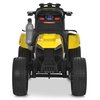 Вигляд спереду жовтого трактора M 6219EBLR-6: радіаторна решітка та вихлопна труба.
