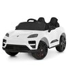 Детский электромобиль M 6314EBLR-1 белого цвета, стилизованный под Porsche Macan.