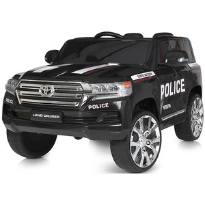 Детский электромобиль джип Toyota JJ2022EBLR-2-1 Полиция черный
