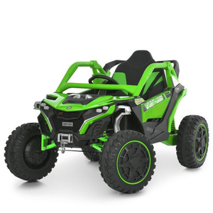 Детский электромобиль джип M 6256EBLR-5 салатовый багги 4WD