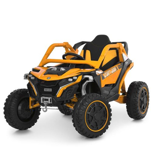 Желтый детский электромобиль джип M 6256EBLR-6 багги 4WD