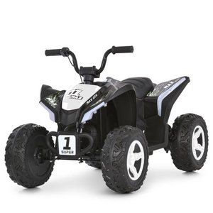 Дитячий чорно-білий електроквадроцикл Bambi Racer M 6283EL-1-2