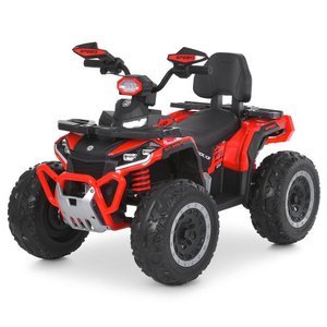 Дитячий електроквадроцикл M 6276EBLR-3 червоний на великих колесах