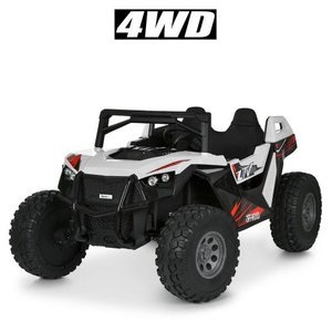 Двухместный детский электромобиль джип M 6291EBLR-1(24V) белый