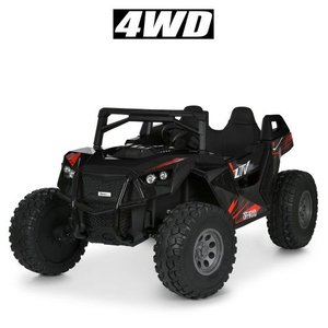 Двухместный детский электромобиль джип M 6291EBLR-2(24V) черный