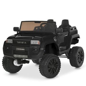 Дитячий двомісний джип M 6296EBLR-2 чорного кольору, 24V
