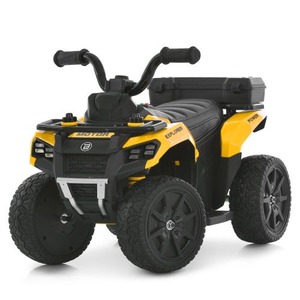 Жовтий дитячий електроквадроцикл M 6286EBLR-6 з ефектом диму