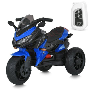 Синій дитячий електромотоцикл Bambi M 4274ELR-4 з пультом