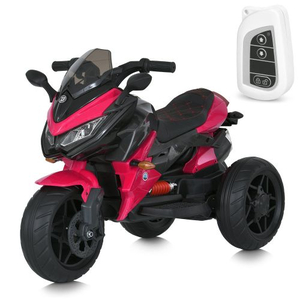 Рожевий дитячий електромотоцикл Bambi M 4274ELR-8 з пультом