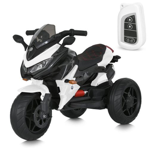 Білий дитячий електромотоцикл Bambi M 4274ELR-1 з пультом