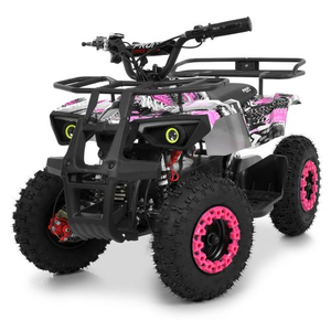 Детский электроквадроцикл HB-ATV1000AS-8 розовый камуфляж с багажником