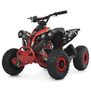 Подростковый красный электроквадроцикл Profi HB-EATV1200Q-3ST Red мощностью 1200W на железной раме.