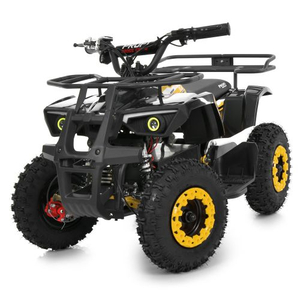 Детский электроквадроцикл HB-ATV1000AS-2-6 черный с желтыми дисками
