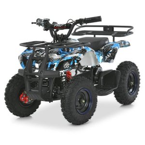 Дитячий електроквадроцикл HB-EATV800NP-4 синій камуфляж