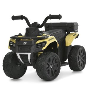 Жовтий дитячий електроквадроцикл M 6286EBLR-13 на акумуляторі