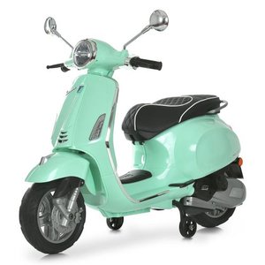 Мятный детский электроскутер Vespa (Vespa Sport M 6288EL-15) на аккумуляторе