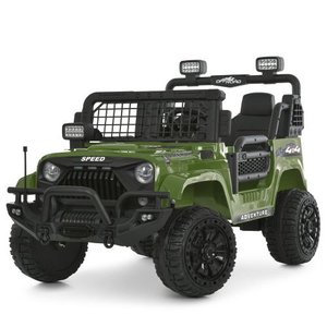 Дитячий електромобіль джип M 6270EBLR-10(24V) зеленого кольору