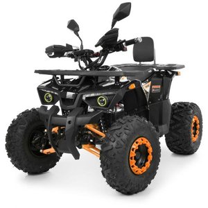 Подростковый электроквадроцикл HB-EATV1450H-2-7(MP3) V2 черно-оранжевый