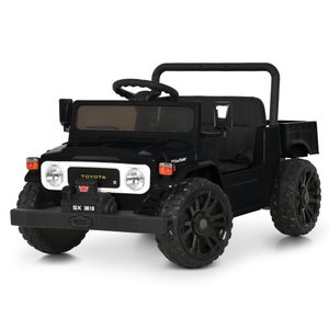 Дитячий електромобіль джип M 6308EBLR-2 чорного кольору.
