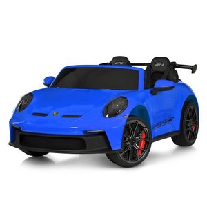 Дитячий електромобіль M 6111EBLR-4(24V) синій Porsche, вигляд спереду