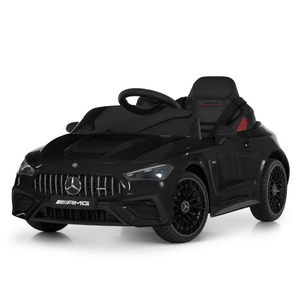 Детский электромобиль Mercedes M 6292EBLR-2 черного цвета, вид 3/4.