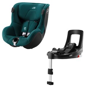 Детское автокресло Britax-Romer Dualfix iSense Atlantic Green с платформой Flex Base iSense