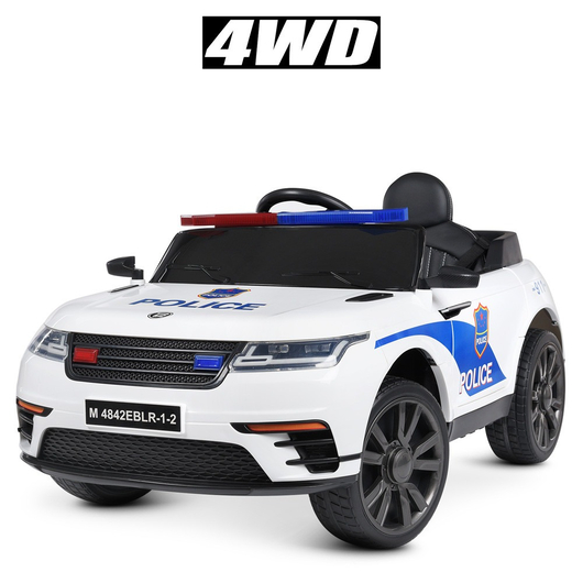 Дитячий електромобіль Джип Bambi M 4842EBLR-1-2 Range Rover Velar Поліція, зображення 7