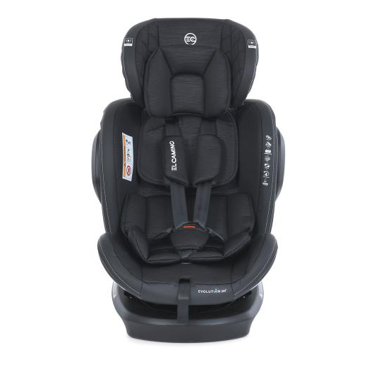 Детское автокресло El Camino ME 1045-1 EVOLUTION 2 360° Black Striped, изображение 5