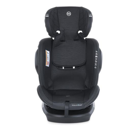 Дитяче автокрісло El Camino ME 1045-1 EVOLUTION 2 360° Black Striped, зображення 8