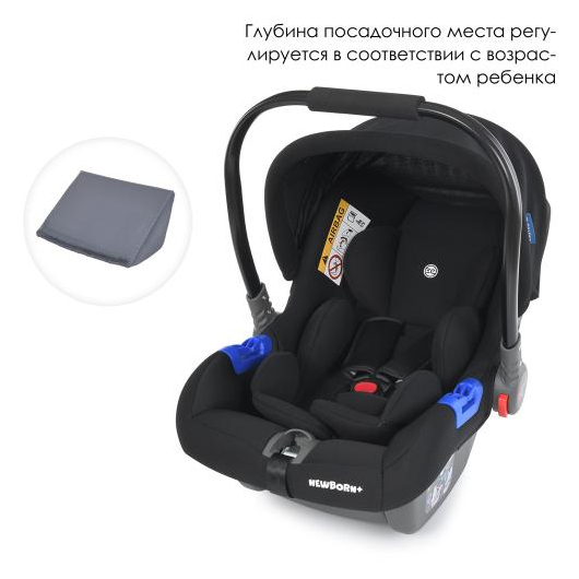 Дитяче автокрісло El Camino ME 1043 NEWBORN+ Royal Black, зображення 3