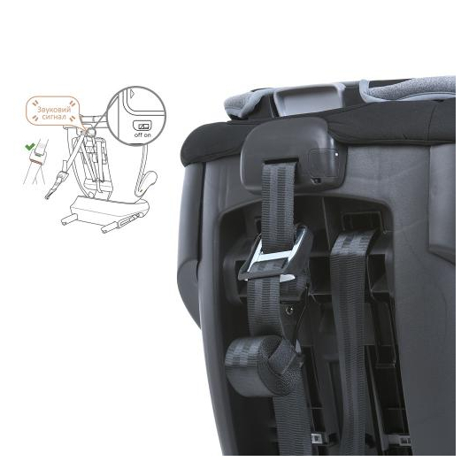 Детское автокресло El Camino ME 1117 I-CON Melange Ultimate Gray, изображение 3