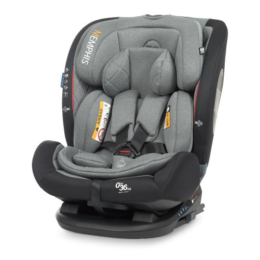 Дитяче автокрісло El Camino ME 1093 MEMPHIS Gray Black