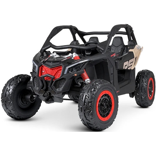 Дитячий електромобіль Баггі Bambi M 4920EBLR-RS чорний з бежевим та червоним