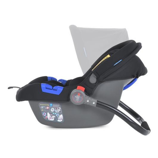 Детское автокресло El Camino ME 1043 NEWBORN+ Royal Black, изображение 2