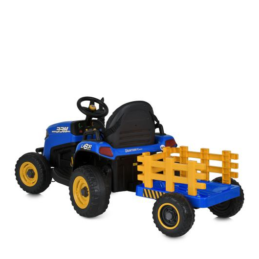 Детский электромобиль Bambi M 5111EBLR-4 трактор с прицепом, изображение 4