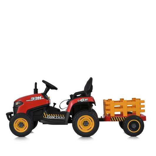 Дитячий електромобіль Bambi M 5111EBLR-3 трактор із причепом, зображення 4